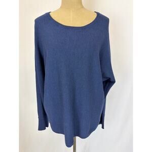NWT Soya Concept Blue Button Back Sweater Size XL #0445